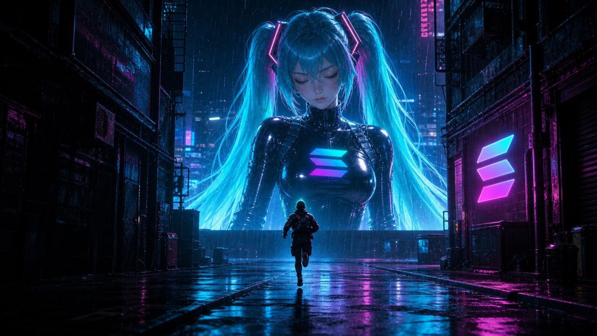 billboard alley — her face on every screen